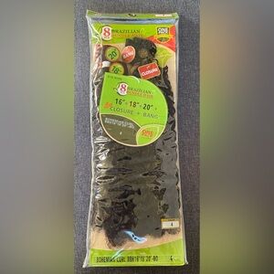 NIB Brazilian Bundle 8 piece Hair with Closure and Bang